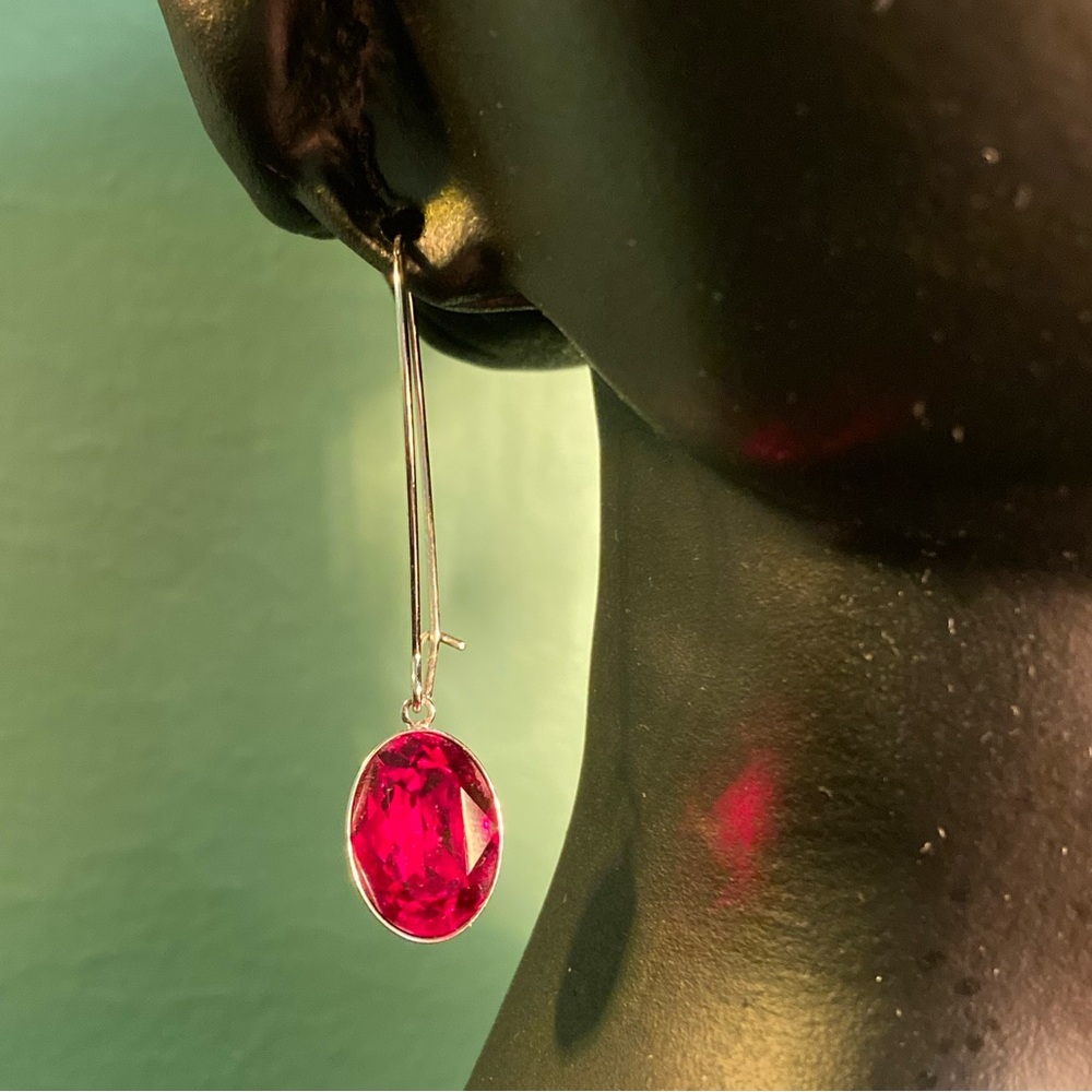 Genuine Puzzle oval earrings from Swarovski